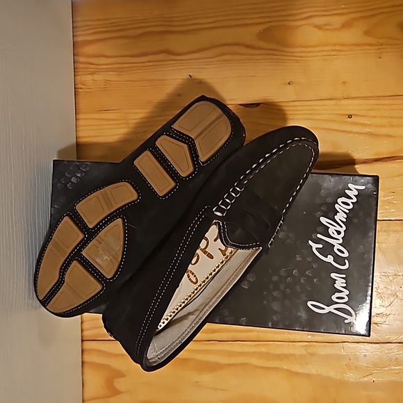 Sam Edelman black suede loafers - Picture 2 of 3